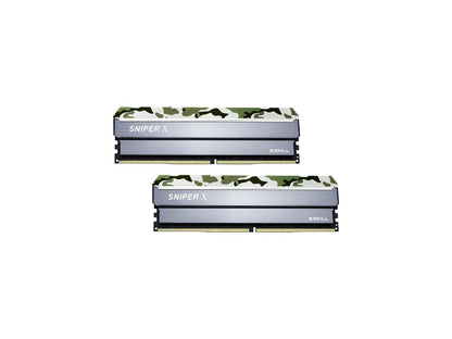 G.SKILL Sniper X Series 32GB (2 x 16GB) 288-Pin DDR4 SDRAM DDR4 3200 (PC4 25600) Intel X299 / Z370 / Z270 / Z170 Desktop Memory Model F4-3200C16D-32GSXFB