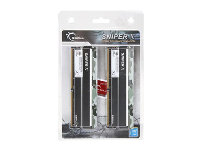 G.SKILL Sniper X Series 32GB (2 x 16GB) 288-Pin DDR4 SDRAM DDR4 3200 (PC4 25600) Intel X299 / Z370 / Z270 / Z170 Desktop Memory Model F4-3200C16D-32GSXFB