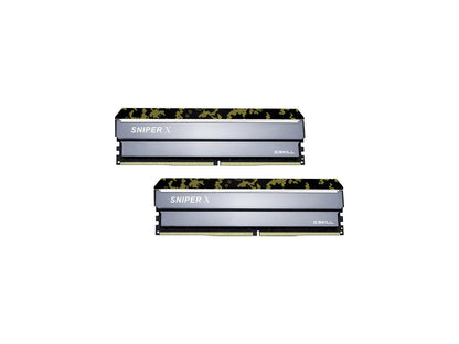 G.SKILL Sniper X Series 32GB (2 x 16GB) 288-Pin DDR4 SDRAM DDR4 3200 (PC4 25600) Desktop Memory Model F4-3200C16D-32GSXKB