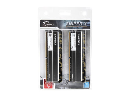 G.SKILL Sniper X Series 32GB (4 x 8GB) 288-Pin DDR4 SDRAM DDR4 3200 (PC4 25600) Intel X299 / X99 / Z370 / Z270 / Z170 Desktop Memory Model F4-3200C16Q-32GSXKB