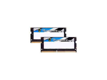 G.SKILL Ripjaws Series 32GB (2 x 16GB) 260-Pin DDR4 SO-DIMM DDR4 3200 (PC4 25600) Laptop Memory Model F4-3200C18D-32GRS