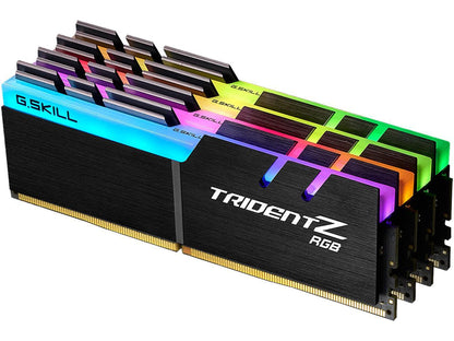 G.SKILL TridentZ RGB Series 32GB (4 x 8GB) 288-Pin DDR4 SDRAM DDR4 2666 (PC4 21300) Desktop Memory Model F4-2666C18Q-32GTZR