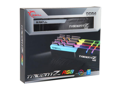 G.SKILL TridentZ RGB Series 32GB (4 x 8GB) 288-Pin DDR4 SDRAM DDR4 2666 (PC4 21300) Desktop Memory Model F4-2666C18Q-32GTZR