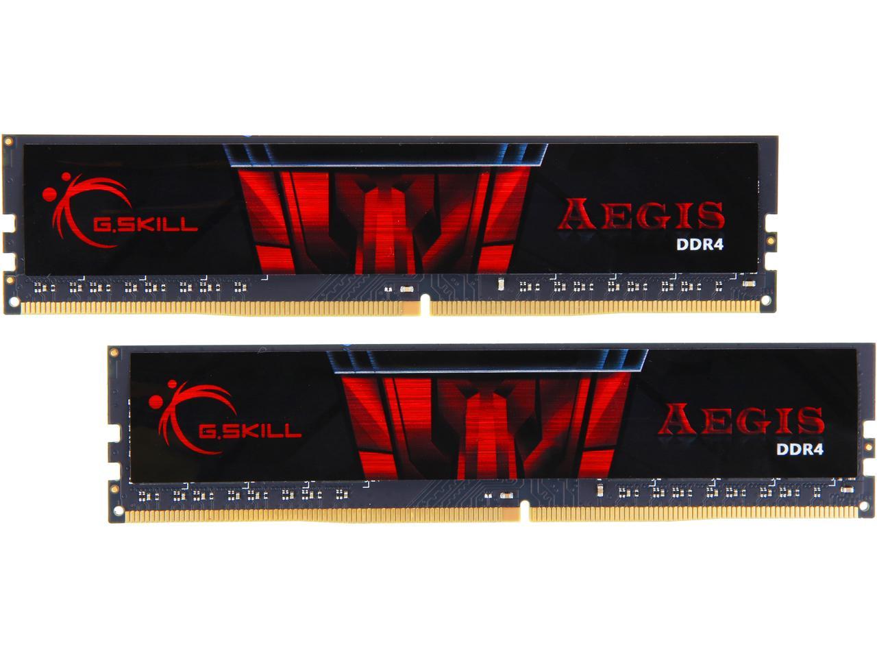 G.SKILL Aegis 16GB (2 x 8GB) 288-Pin DDR4 SDRAM DDR4 2666 (PC4 21300) Desktop Memory Model F4-2666C19D-16GIS