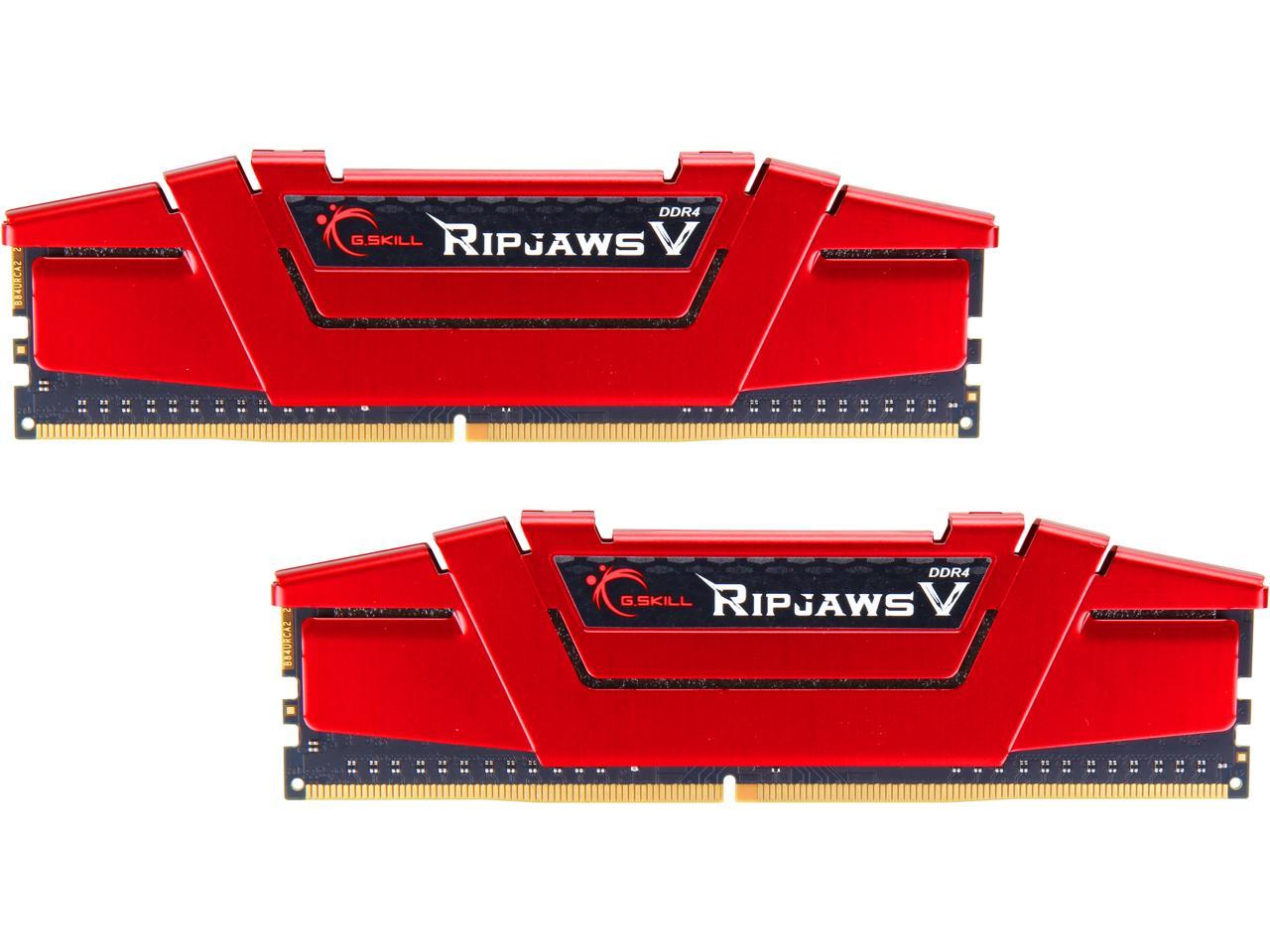 G.SKILL Ripjaws V Series 16GB (2 x 8GB) 288-Pin DDR4 SDRAM DDR4 2666 (PC4 21300) Desktop Memory Model F4-2666C19D-16GVR