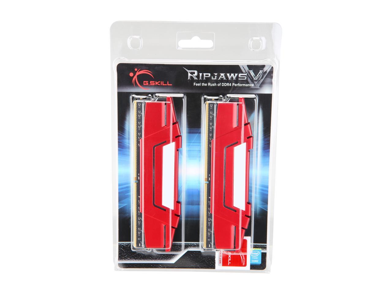 G.SKILL Ripjaws V Series 16GB (2 x 8GB) 288-Pin DDR4 SDRAM DDR4 2666 (PC4 21300) Desktop Memory Model F4-2666C19D-16GVR