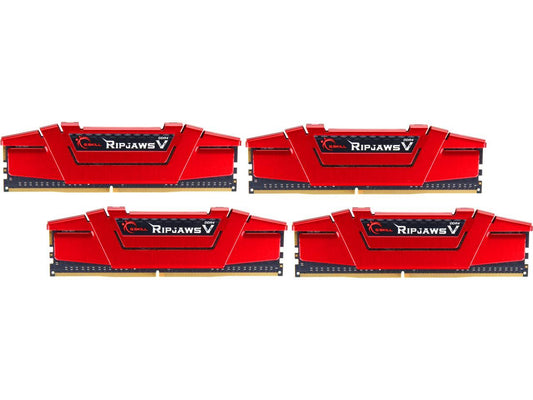 G.SKILL Ripjaws V Series 32GB (4 x 8GB) 288-Pin DDR4 SDRAM DDR4 2666 (PC4 21300) Desktop Memory Model F4-2666C19Q-32GVR