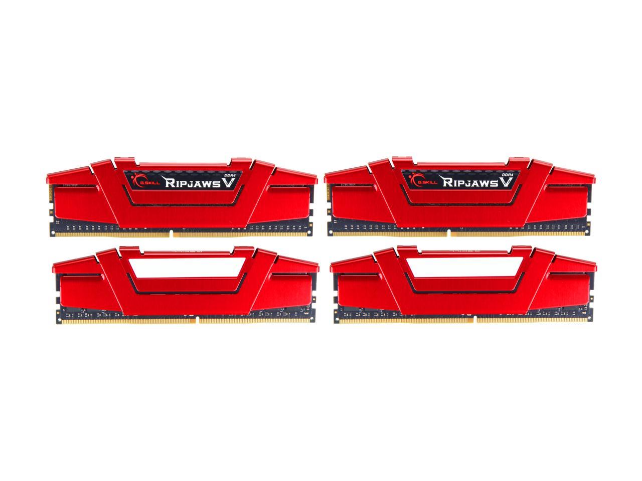G.SKILL Ripjaws V Series 32GB (4 x 8GB) 288-Pin DDR4 SDRAM DDR4 2666 (PC4 21300) Desktop Memory Model F4-2666C19Q-32GVR