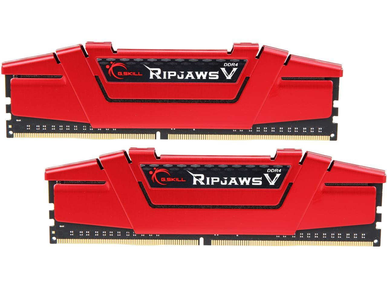 G.SKILL Ripjaws V Series 16GB (2 x 8GB) 288-Pin DDR4 SDRAM DDR4 3600 (PC4 28800) Intel XMP 2.0 Desktop Memory Model F4-3600C19D-16GVRB