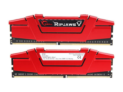 G.SKILL Ripjaws V Series 16GB (2 x 8GB) 288-Pin DDR4 SDRAM DDR4 3600 (PC4 28800) Intel XMP 2.0 Desktop Memory Model F4-3600C19D-16GVRB