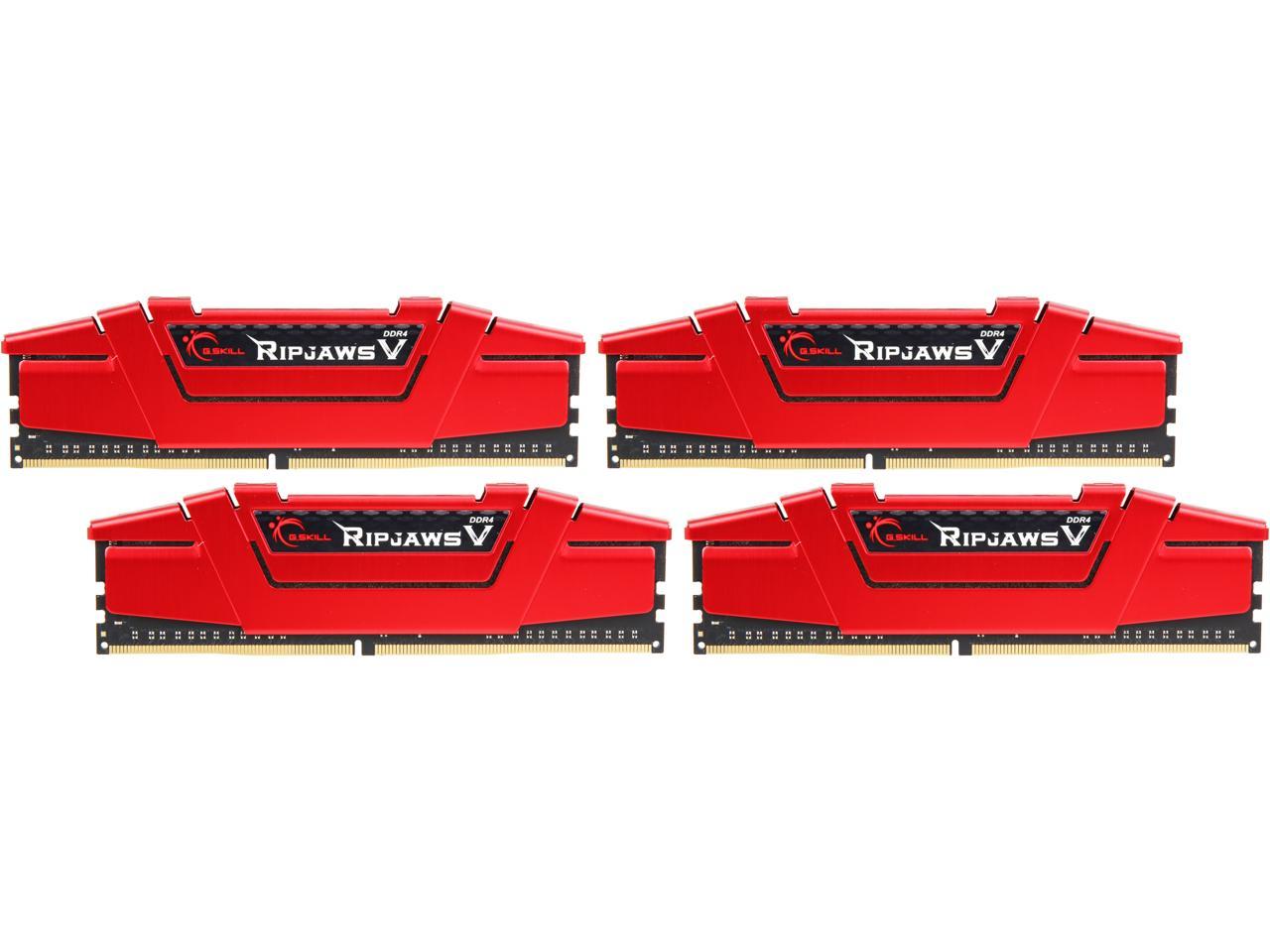 G.SKILL Ripjaws V Series 32GB (4 x 8GB) 288-Pin DDR4 SDRAM DDR4 3600 (PC4 28800) Desktop Memory Model F4-3600C19Q-32GVRB