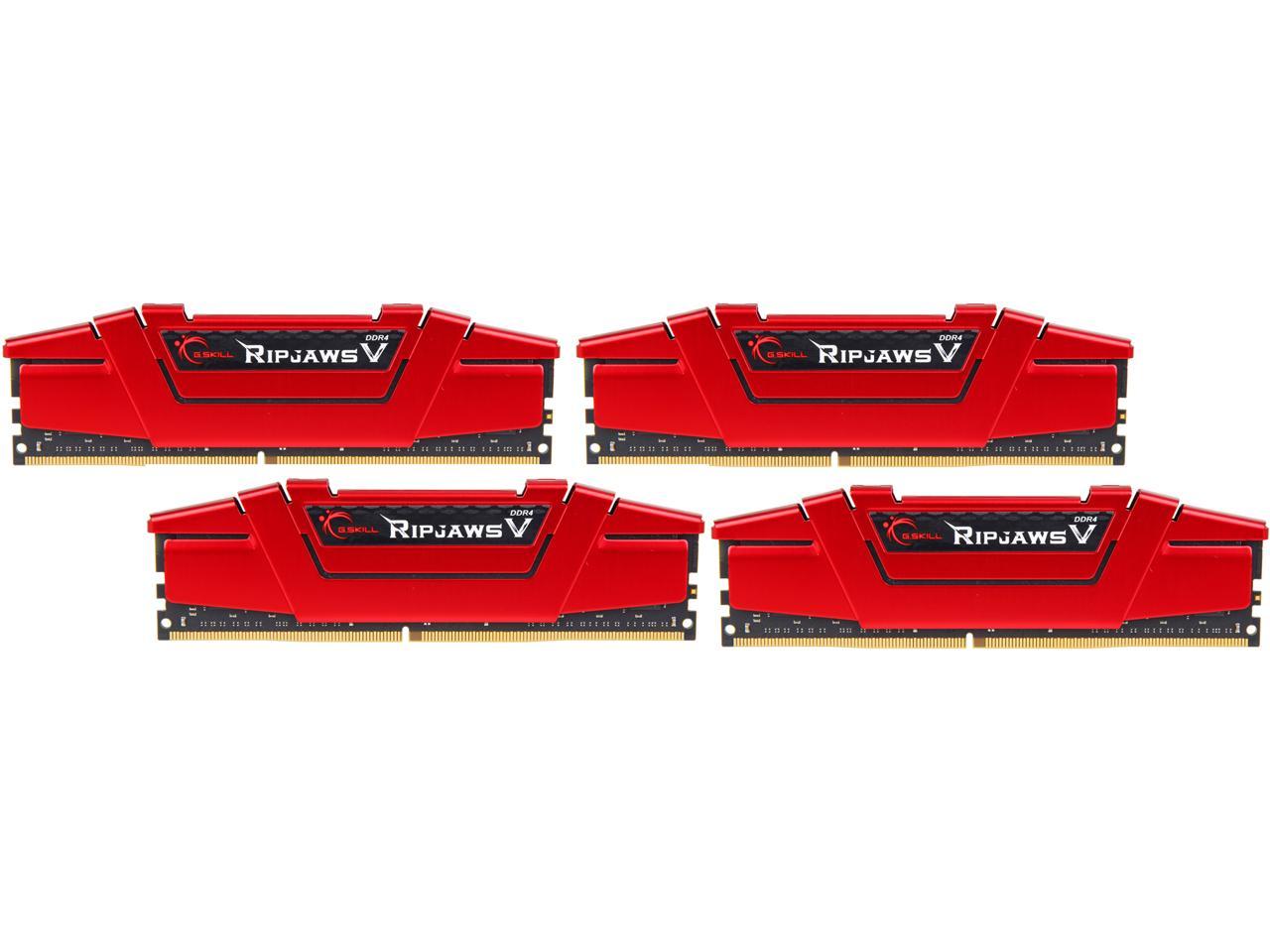 G.SKILL Ripjaws V Series 64GB (4 x 16GB) 288-Pin DDR4 SDRAM DDR4 3600 (PC4 28800) Desktop Memory Model F4-3600C19Q-64GVRB
