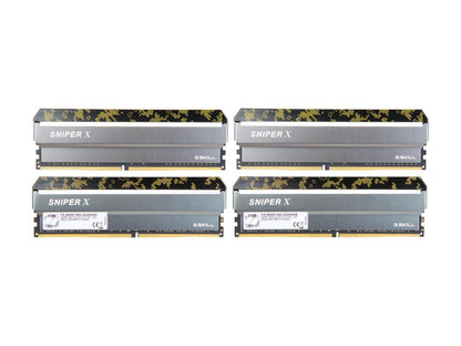 G.SKILL Sniper X Series 32GB (4 x 8GB) 288-Pin DDR4 SDRAM DDR4 3600 (PC4 28800) Desktop Memory Model F4-3600C19Q-32GSXKB