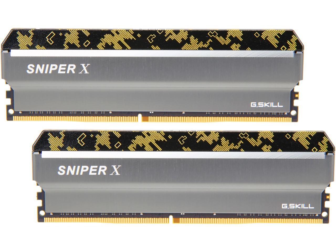 G.SKILL Sniper X Series 32GB (2 x 16GB) 288-Pin DDR4 SDRAM DDR4 3600 (PC4 28800) Desktop Memory Model F4-3600C19D-32GSXKB