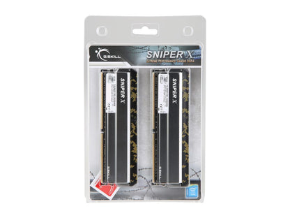 G.SKILL Sniper X Series 16GB (2 x 8GB) DDR4 3600 (PC4 28800) Desktop Memory Model F4-3600C19D-16GSXKB
