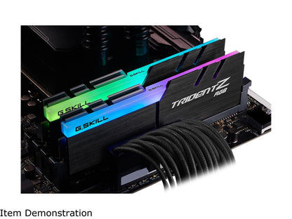 G.SKILL TridentZ RGB Series 16GB (2 x 8GB) 288-Pin DDR4 SDRAM DDR4 3600 (PC4 28800) Desktop Memory Model F4-3600C19D-16GTZRB