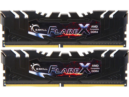 G.SKILL Flare X (for AMD) 16GB (2 x 8GB) 288-Pin DDR4 SDRAM DDR4 3200 (PC4 25600) Intel XMP 2.0 Desktop Memory Model F4-3200C16D-16GFX