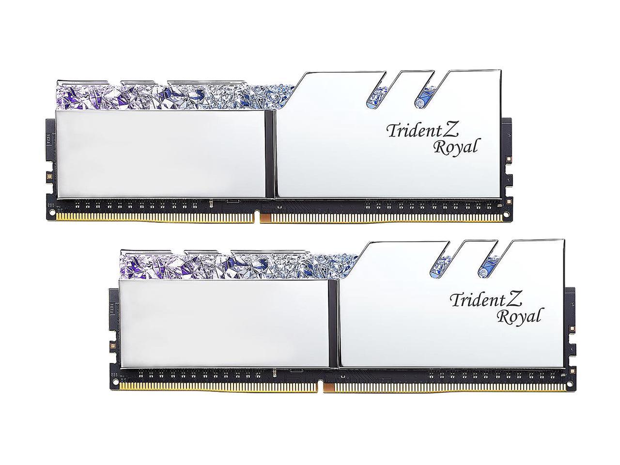 G.SKILL Trident Z Royal Series 16GB (2 x 8GB) 288-Pin RGB DDR4 SDRAM DDR4 4266 (PC4 34100) Desktop Memory Model F4-4266C19D-16GTRS