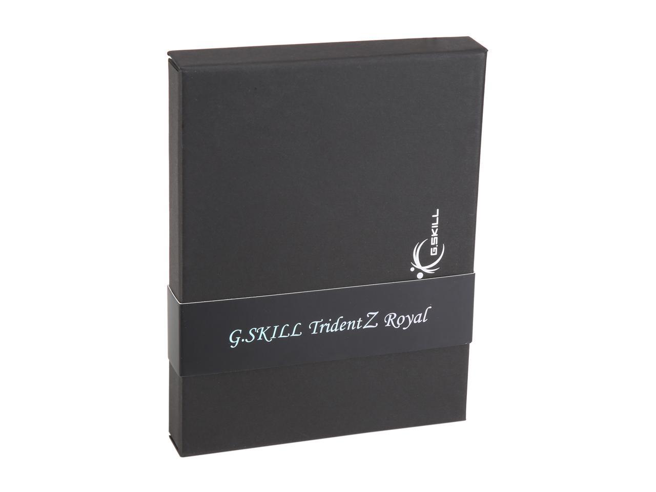 G.SKILL Trident Z Royal Series 32GB (2 x 16GB) 288-Pin RGB DDR4 SDRAM DDR4 3000 (PC4 24000) Desktop Memory Model F4-3000C16D-32GTRS