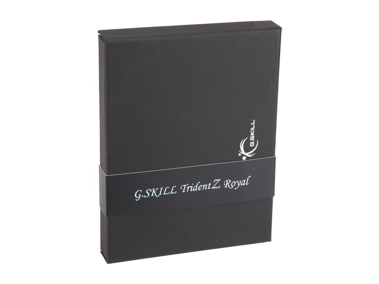 G.SKILL Trident Z Royal Series 32GB (2 x 16GB) 288-Pin RGB DDR4 SDRAM DDR4 3200 (PC4 25600) Desktop Memory Model F4-3200C16D-32GTRS