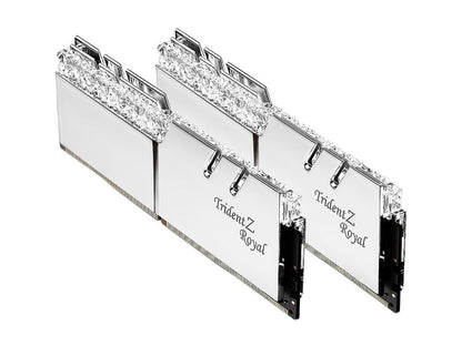 G.SKILL Trident Z Royal Series 32GB (2 x 16GB) 288-Pin RGB DDR4 SDRAM DDR4 3200 (PC4 25600) Desktop Memory Model F4-3200C16D-32GTRS