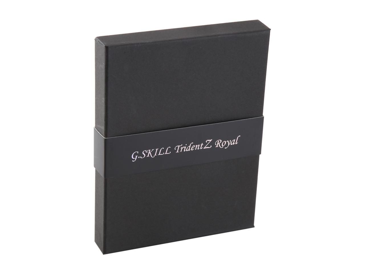 G.SKILL Trident Z Royal Series 16GB (2 x 8GB) 288-Pin RGB DDR4 SDRAM DDR4 3600 (PC4 28800) Desktop Memory Model F4-3600C17D-16GTRS