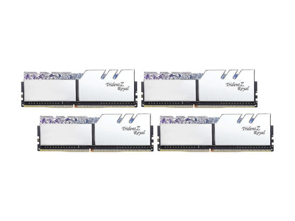 G.SKILL Trident Z Royal Series 32GB (4 x 8GB) 288-Pin RGB DDR4 SDRAM DDR4 3600 (PC4 28800) Desktop Memory Model F4-3600C17Q-32GTRS
