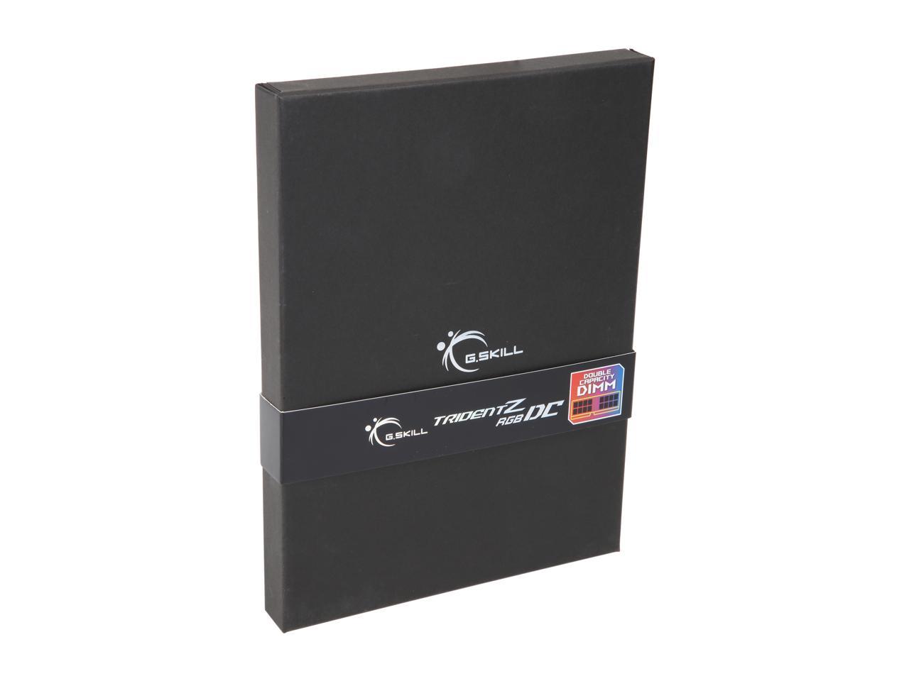 G.SKILL Trident Z RGB DC Series 64GB (2 x 32GB) 288-Pin DDR4 SDRAM DDR4 3200 (PC4 25600) Desktop Memory Model F4-3200C14D-64GTZDC