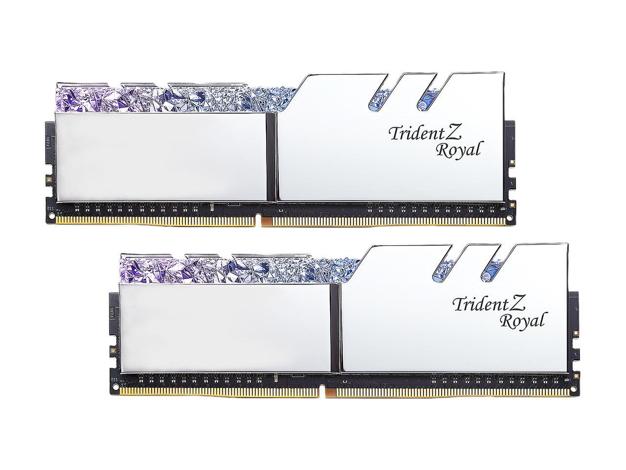 G.SKILL Trident Z Royal Series 32GB (2 x 16GB) 288-Pin DDR4 SDRAM DDR4 4000 (PC4 32000) Desktop Memory Model F4-4000C19D-32GTRS