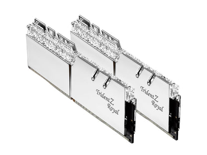 G.SKILL Trident Z Royal Series 16GB (2 x 8GB) 288-Pin DDR4 SDRAM DDR4 4800 Desktop Memory Model F4-4800C18D-16GTRS