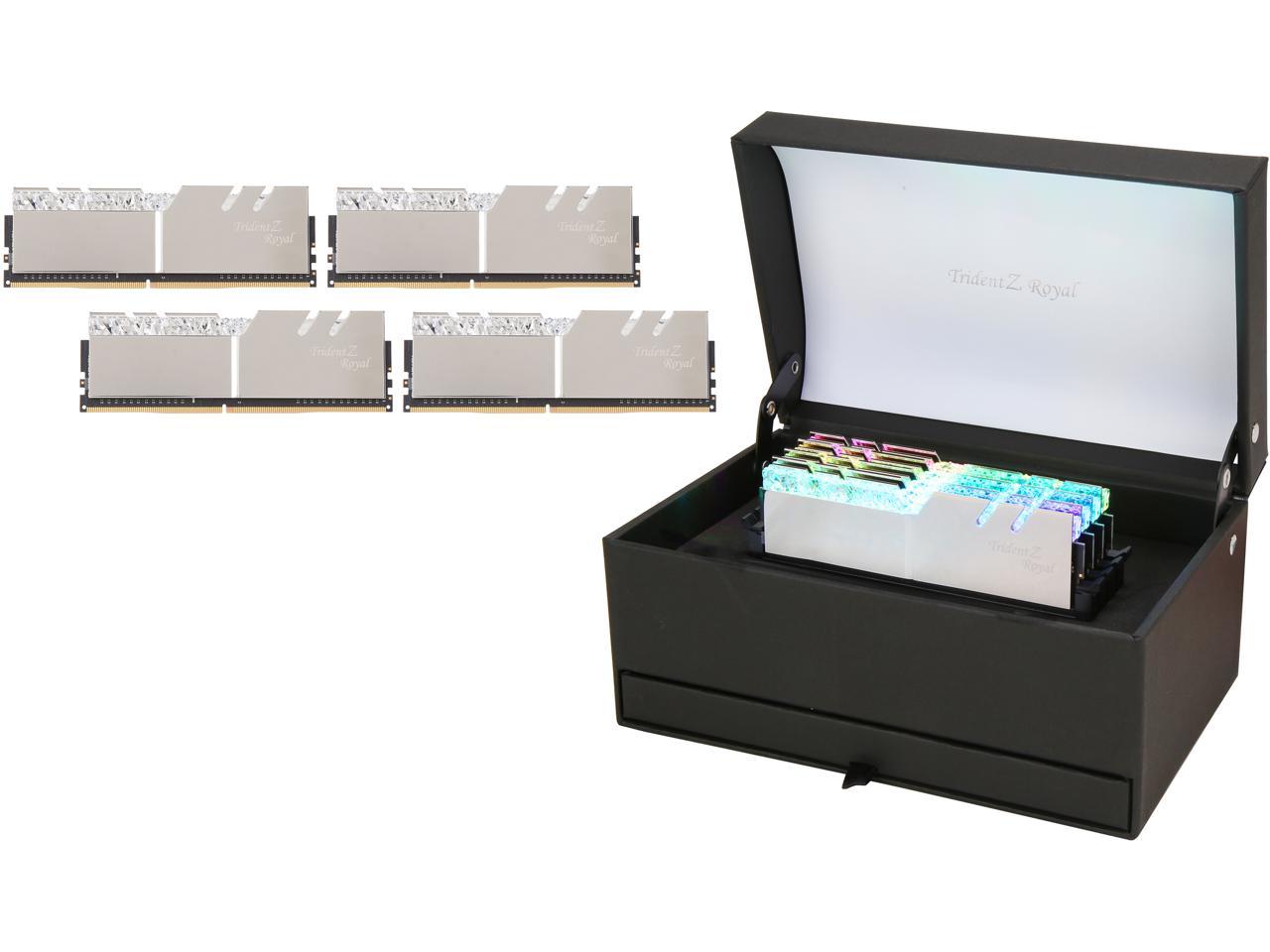 G.SKILL Trident Z Royal Series 32GB (4 x 8GB) 288-Pin DDR4 SDRAM DDR4 3000 (PC4 24000) Desktop Memory - Collector Edition Model F4-3000C16Q-32GTRSU