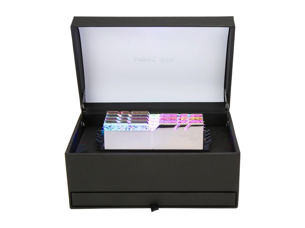 G.SKILL Trident Z Royal Series 32GB (4 x 8GB) 288-Pin DDR4 SDRAM DDR4 3000 (PC4 24000) Desktop Memory - Collector Edition Model F4-3000C16Q-32GTRSU