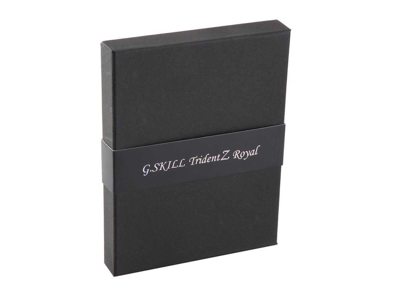 G.SKILL Trident Z Royal Series 16GB (2 x 8GB) DDR4 4800 (PC4-38400) Desktop Memory Model F4-4800C18D-16GTRG