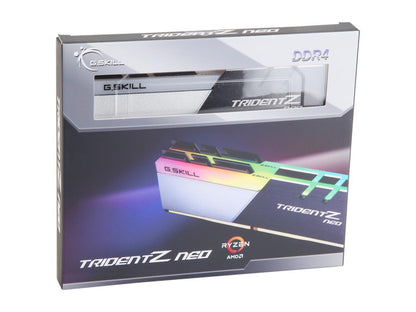 G.SKILL Trident Z Neo (For AMD Ryzen) Series 16GB (2 x 8GB) 288-Pin RGB DDR4 SDRAM DDR4 3600 (PC4 28800) Desktop Memory Model F4-3600C18D-16GTZN