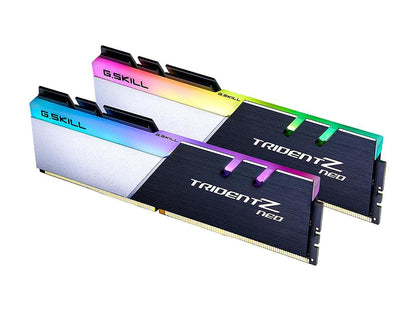 G.SKILL Trident Z Neo (For AMD Ryzen) Series 16GB (2 x 8GB) 288-Pin RGB DDR4 SDRAM DDR4 3000 (PC4 24000) Desktop Memory Model F4-3000C16D-16GTZN