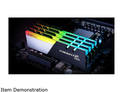 G.SKILL Trident Z Neo (For AMD Ryzen) Series 32GB (2 x 16GB) 288-Pin RGB DDR4 SDRAM DDR4 3000 (PC4 24000) Desktop Memory Model F4-3000C16D-32GTZN