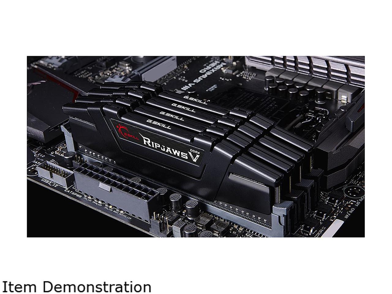 G.SKILL Ripjaws V Series 32GB (4 x 8GB) 288-Pin DDR4 SDRAM DDR4 3600 (PC4 28800) Desktop Memory Model F4-3600C18Q-32GVK