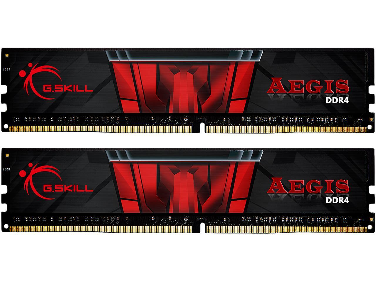 G.SKILL Aegis 32GB (2 x 16GB) 288-Pin DDR4 SDRAM DDR4 3200 (PC4 25600) Intel XMP 2.0 Memory Kit Model F4-3200C16D-32GIS