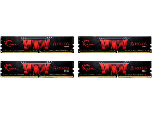 G.SKILL Aegis 32GB (4 x 8GB) 288-Pin DDR4 SDRAM DDR4 3200 (PC4 25600) Memory Kit Model F4-3200C16Q-32GIS