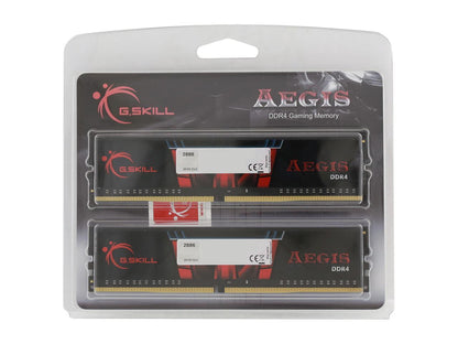 G.SKILL Aegis 32GB (4 x 8GB) 288-Pin DDR4 SDRAM DDR4 3200 (PC4 25600) Memory Kit Model F4-3200C16Q-32GIS