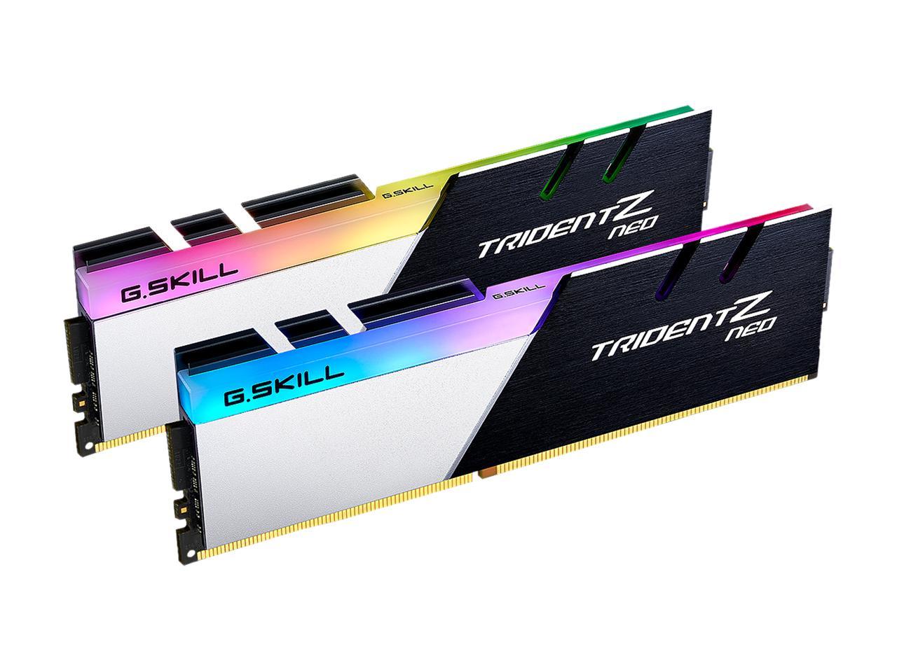 G.SKILL Trident Z Neo Series 16GB (2 x 8GB) 288-Pin DDR4 SDRAM DDR4 3600 (PC4 28800) Desktop Memory Model F4-3600C14D-16GTZNB