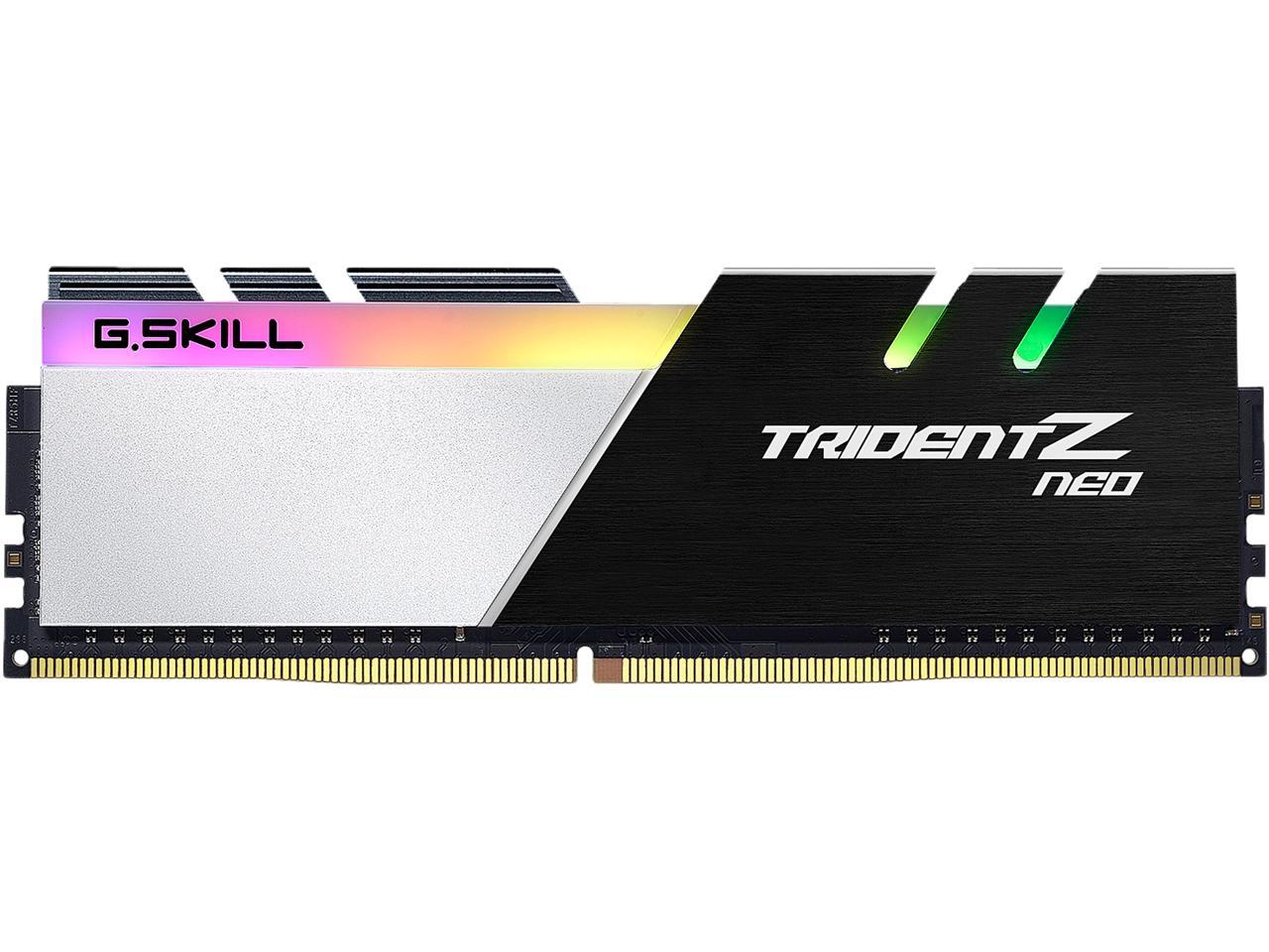 G.SKILL Trident Z Neo Series 16GB (2 x 8GB) 288-Pin DDR4 SDRAM DDR4 3600 (PC4 28800) Desktop Memory Model F4-3600C14D-16GTZNB