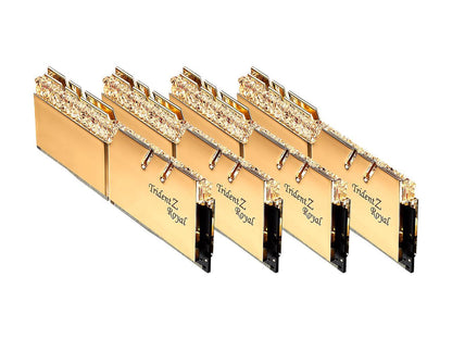 G.SKILL Trident Z Royal Series 32GB (4 x 8GB) 288-Pin DDR4 SDRAM DDR4 3600 (PC4 28800) Desktop Memory Model F4-3600C14Q-32GTRGB