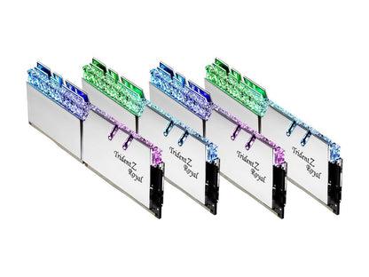 G.SKILL Trident Z Royal Series 32GB (4 x 8GB) 288-Pin DDR4 SDRAM DDR4 3600 (PC4 28800) Desktop Memory Model F4-3600C14Q-32GTRSB