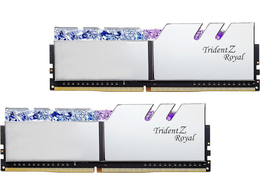G.SKILL Trident Z Royal Series 16GB (2 x 8GB) 288-Pin DDR4 SDRAM DDR4 3600 (PC4 28800) Desktop Memory Model F4-3600C16D-16GTRSC