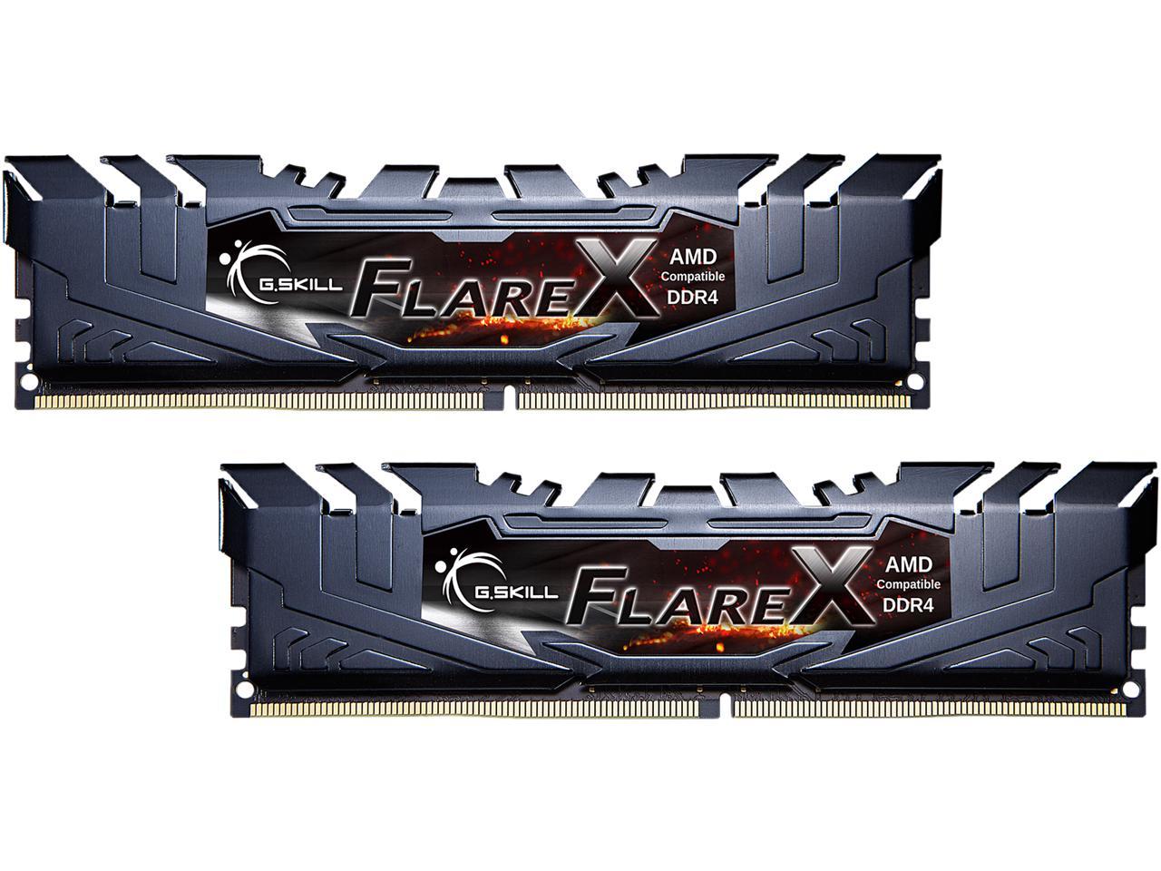 G.SKILL Flare X Series 32GB (2 x 16GB) 288-Pin DDR4 SDRAM DDR4 3200 (PC4 25600) Desktop Memory Model F4-3200C14D-32GFX
