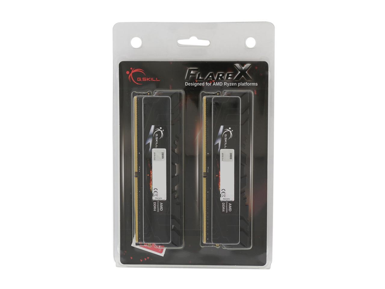 G.SKILL Flare X Series 32GB (2 x 16GB) 288-Pin DDR4 SDRAM DDR4 3200 (PC4 25600) Desktop Memory Model F4-3200C14D-32GFX