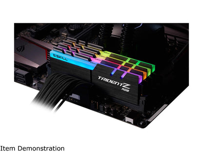 G.SKILL TridentZ RGB Series 64GB (4 x 16GB) 288-Pin DDR4 SDRAM DDR4 3600 (PC4 28800) Desktop Memory Model F4-3600C16Q-64GTZR