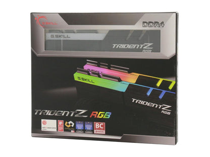G.SKILL TridentZ RGB Series 16GB (2 x 8GB) 288-Pin DDR4 3600 (PC4 28800) AMD 3000 Compatible Intel XMP 2.0 Desktop Memory Model F4-3600C18D-16GTZR