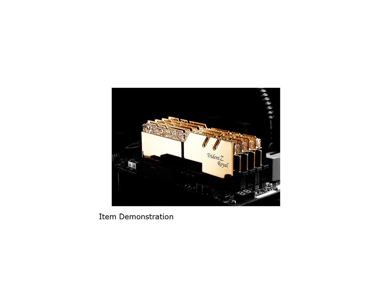 G.SKILL Trident Z Royal Series 16GB (2 x 8GB) 288-Pin DDR4 SDRAM DDR4 4000 (PC4 32000) Desktop Memory Model F4-4000C18D-16GTRG